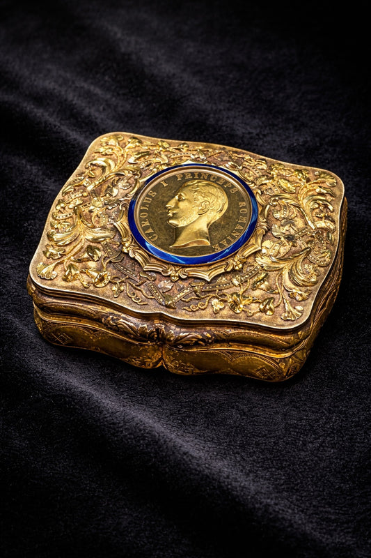 24 Ayar Madalyonlu, 18 Ayar Altın Koleksiyon Kutusu
